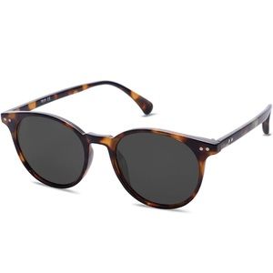 Brand New Tortoise Shell Round Frame Polarized UV400 Sunglasses